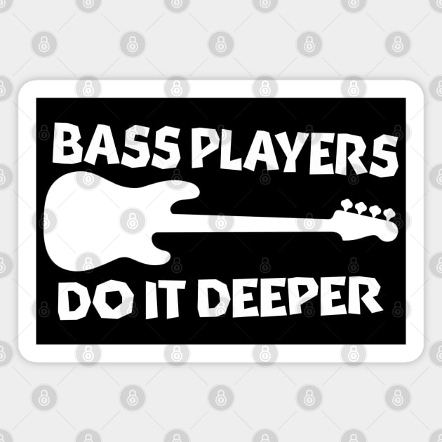 Bass Players Do It Deeper Magnet by blueversion